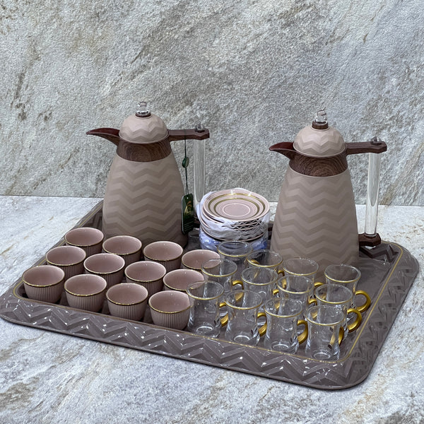 Hospitality set for tea and coffee - Premium Hospitality Set tea and coffee from Alam Al Awane - Just AED390! Shop now at alamalawane