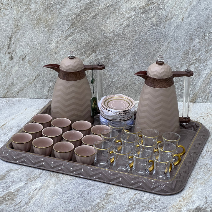 Hospitality set for tea and coffee - Premium Hospitality Set tea and coffee from Alam Al Awane - Just AED390! Shop now at alamalawane