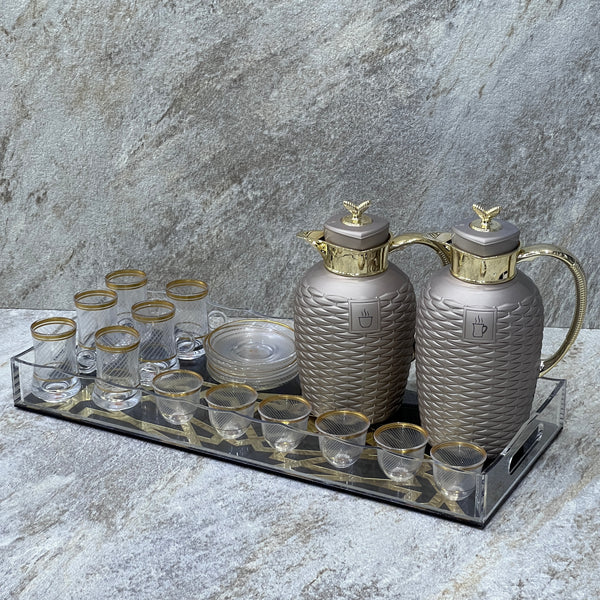 Hospitality set for tea and coffee - Premium Hospitality Set tea and coffee from Alam Al Awane - Just AED275! Shop now at alamalawane