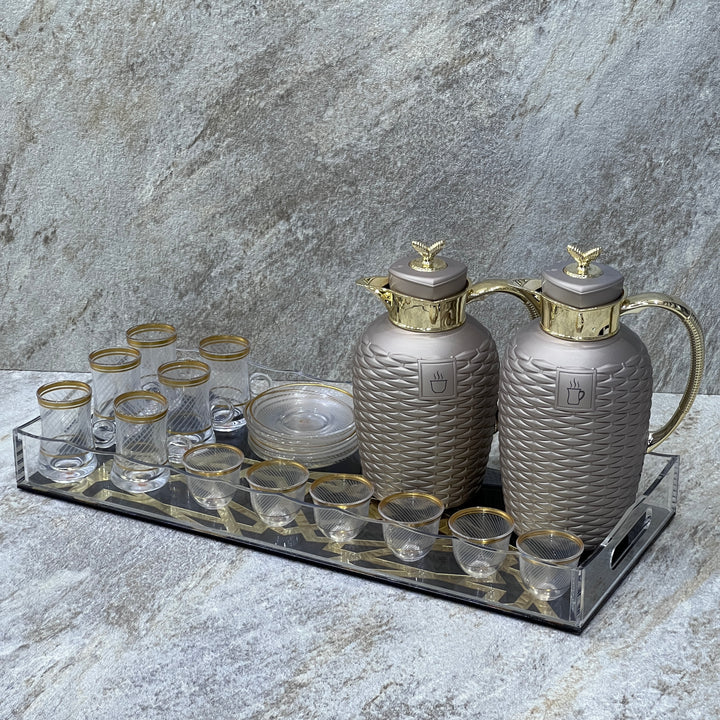 Hospitality set for tea and coffee - Premium Hospitality Set tea and coffee from Alam Al Awane - Just AED275! Shop now at alamalawane