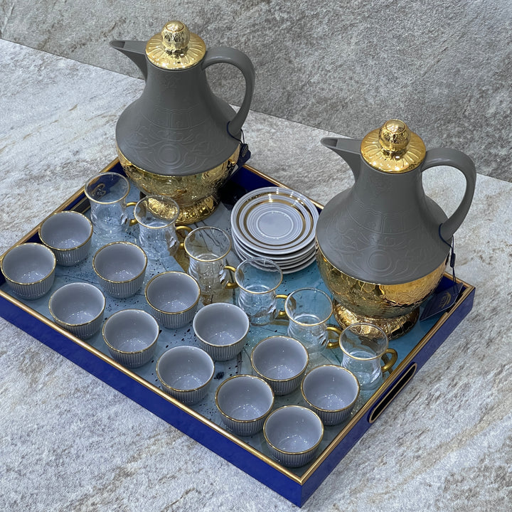 Hospitality set for tea and coffee - Premium Hospitality Set tea and coffee from Alam Al Awane - Just AED275! Shop now at alamalawane