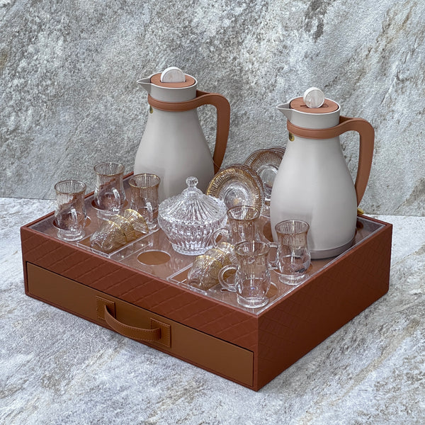 Hospitality set for tea and coffee - Premium Hospitality Set tea and coffee from Alam Al Awane - Just AED735! Shop now at alamalawane