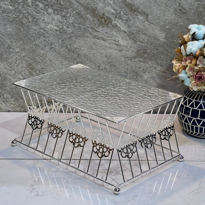 Of 3 Pcs Buffet stand Silver - Premium  from Alam Al Awane - Just AED390.00! Shop now at alamalawane