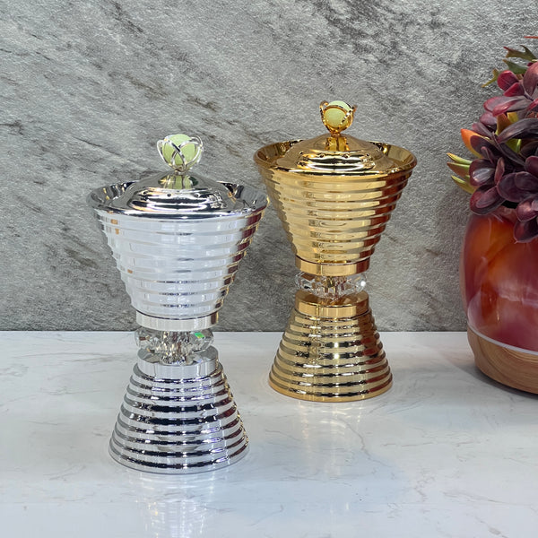Glass Incense Burner 21cm - Premium Incense from Alam Al Awane - Just AED95! Shop now at alamalawane
