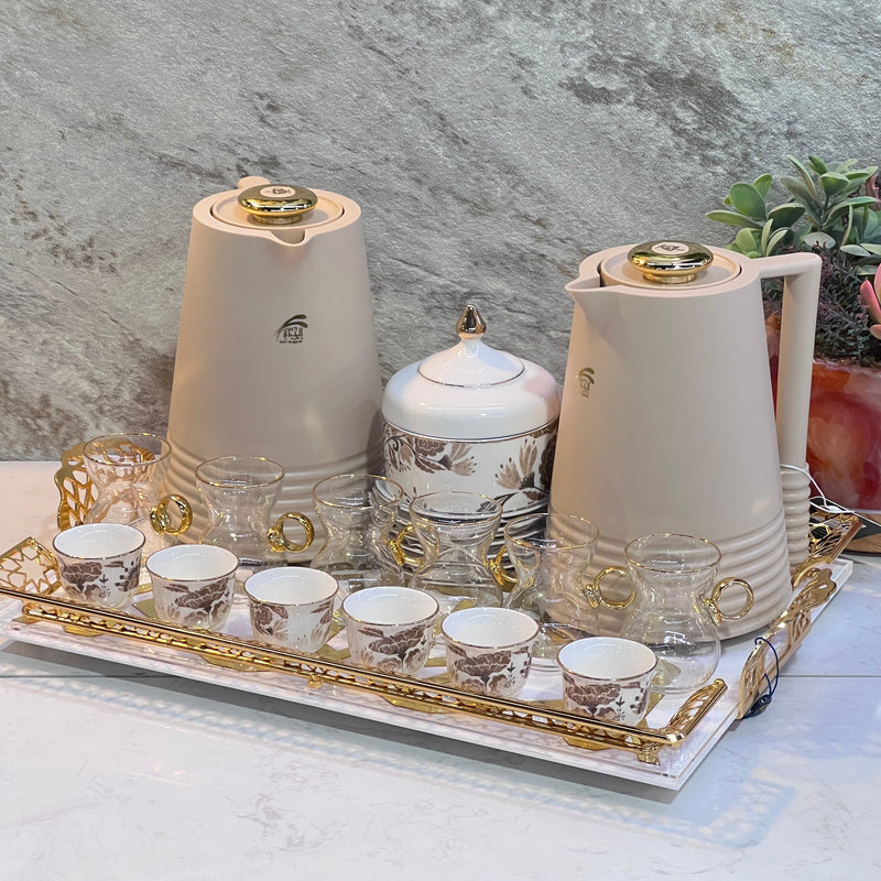 Hospitality set for tea and coffee - Premium Hospitality Set tea and coffee from Alam Al Awane - Just AED590! Shop now at alamalawane
