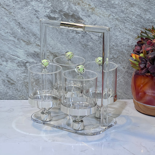 Acrylic Candy Set of 4 Bowls - Premium Dessert Toppings from Alam Al Awane - Just AED175! Shop now at alamalawane
