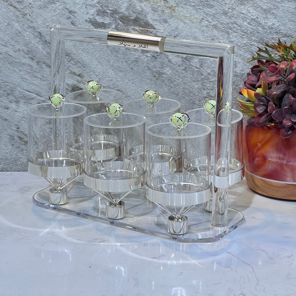 Acrylic Candy Set of 6 Bowls - Premium Dessert Toppings from Alam Al Awane - Just AED210! Shop now at alamalawane