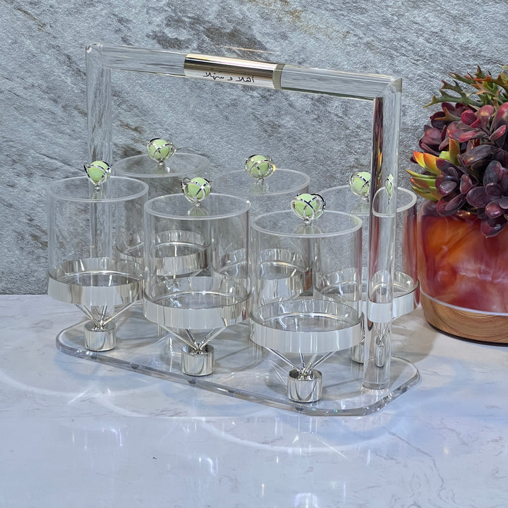 Acrylic Candy Set of 6 Bowls - Premium Dessert Toppings from Alam Al Awane - Just AED210! Shop now at alamalawane