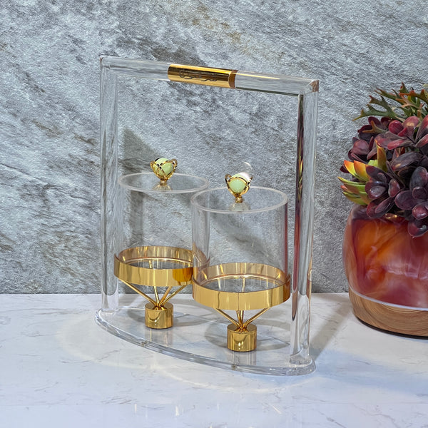 Acrylic Candy Set of 2 Bowls - Premium Dessert Toppings from Alam Al Awane - Just AED120! Shop now at alamalawane