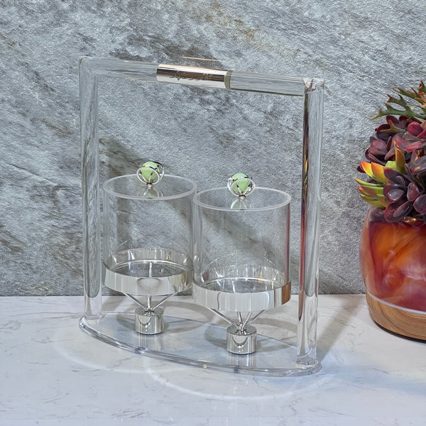 Acrylic Candy Set of 2 Bowls - Premium Dessert Toppings from Alam Al Awane - Just AED120! Shop now at alamalawane