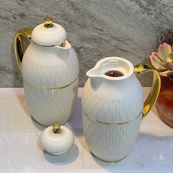 2 Pieces Of White Thermos FLASK - Premium Flasks from Alam Al Awane - Just AED149! Shop now at alamalawane