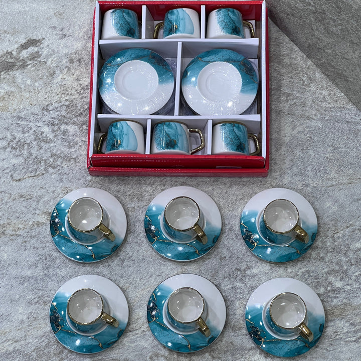 Turkish coffee cups set - Premium Coffee & Tea Cups from Alam Al Awane - Just AED75! Shop now at alamalawane