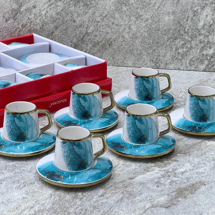 Turkish coffee cups set - Premium Coffee & Tea Cups from Alam Al Awane - Just AED75! Shop now at alamalawane