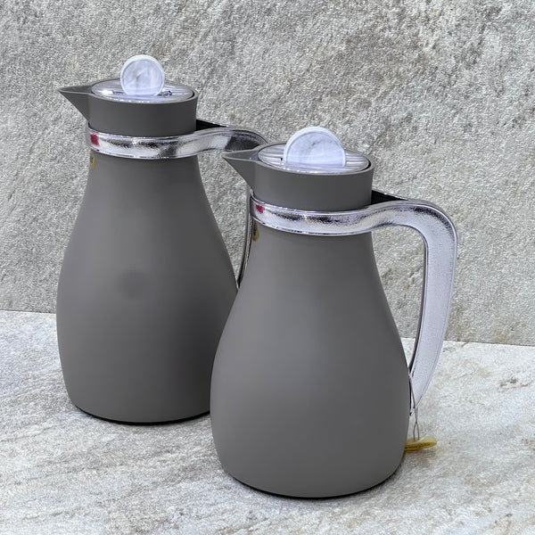 2 Pieces Thermos Flask Gray - Premium Flasks from Alam Al Awane - Just AED285! Shop now at alamalawane