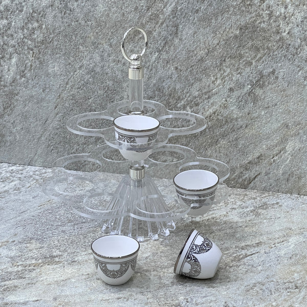 Coffee Cups Holder - Premium Serving Trays from Alam Al Awane - Just AED85! Shop now at alamalawane