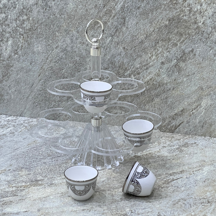 Coffee Cups Holder - Premium Serving Trays from Alam Al Awane - Just AED85! Shop now at alamalawane