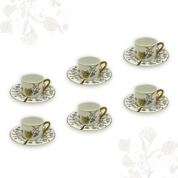 Turkish coffee cups set Flower Al Habbai - Premium Coffee & Tea Cups from Alam Al Awane - Just AED75! Shop now at alamalawane