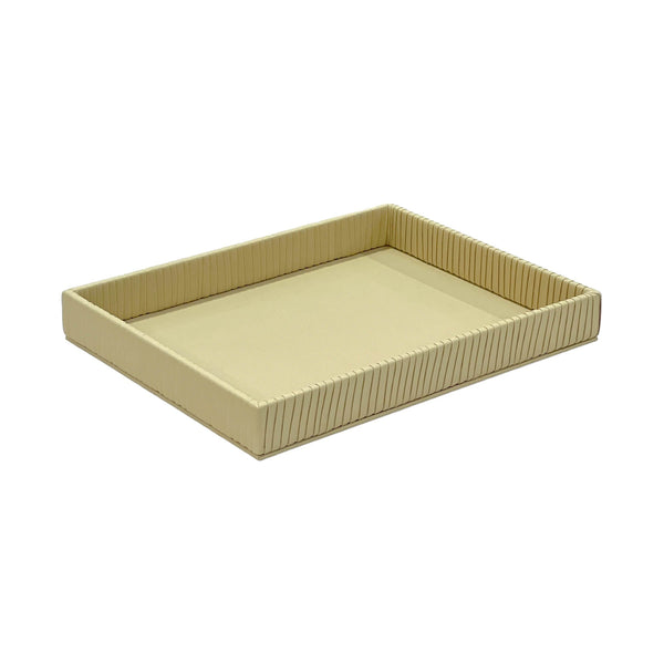 Leather Serving Tray Beige Color Medium Size - Premium Serving Trays from Alam Al Awane - Just AED240! Shop now at alamalawane