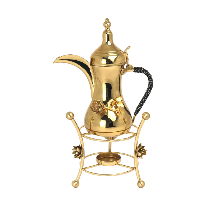 Get trendy with Arabic Dallah With Candle Holder - Flasks available at alamalawane. Grab yours for AED319.00 today!